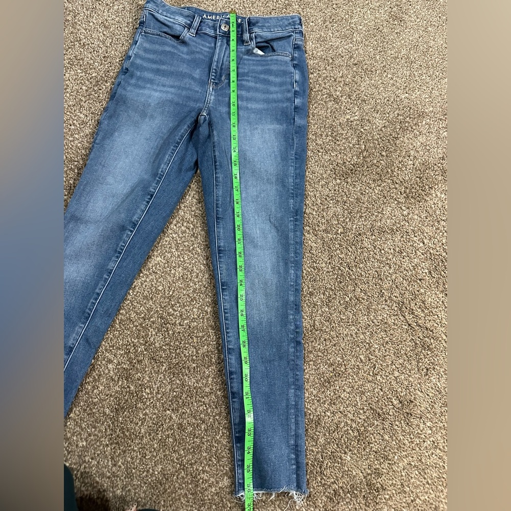 American Eagle Outfitters Blue Skinny Jegging next level stretch - Picture 7 of 15